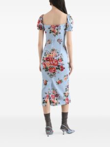 Dolce & Gabbana Flower print silk dress