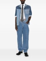 Marine Serre Straight leg denim jeans