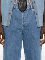 Marine Serre Straight leg denim jeans