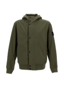 Stone Island Hooded blouson jacket