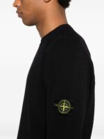 Stone Island Logo cotton crewneck sweater