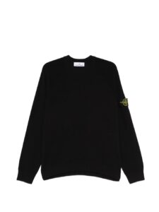 Stone Island Logo cotton crewneck sweater