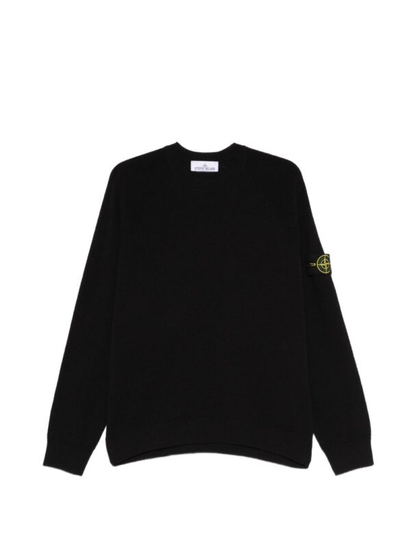 Stone Island Logo cotton crewneck sweater