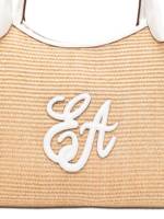 Emporio Armani Woven Straw Medium Shopper Bag