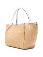 Emporio Armani Woven Straw Medium Shopper Bag
