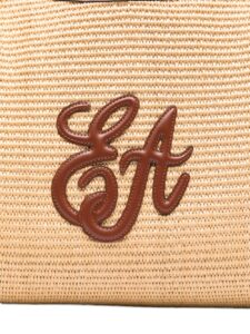 Emporio Armani Woven Straw Medium Shopper Bag