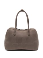 Emporio Armani Eagle Club Capsule Collection Suede-Effect Shoulder Bag