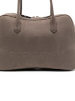 Emporio Armani Eagle Club Capsule Collection Suede-Effect Shoulder Bag