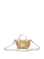 Emporio Armani Woven Straw Small Shopper Bag
