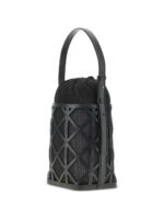 Emporio Armani Exclusive Leather And Mesh Bucket Bag