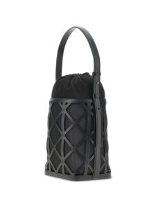 Emporio Armani Exclusive Leather And Mesh Bucket Bag