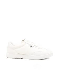 Emporio Armani Nylon sneakers with leather details