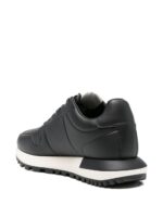 Emporio Armani Leather sneakers with thermoformed details