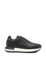 Emporio Armani Leather sneakers with thermoformed details