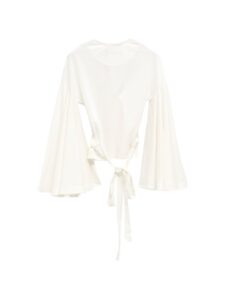 Jacquemus V-neck long sleeves La Cache Coeur Ventadou top