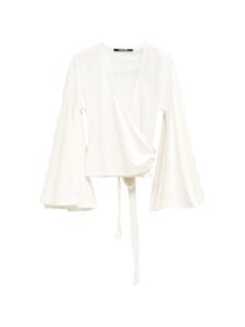 Jacquemus V-neck long sleeves La Cache Coeur Ventadou top