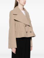 Emporio Armani Cotton double-breasted jacket