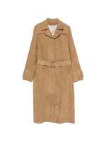 Golden Goose Suede leather trench coat