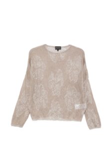 Emporio Armani Embroidered crewneck sweater