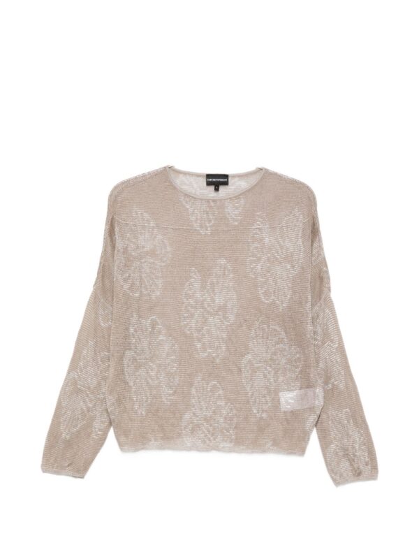 Emporio Armani Embroidered crewneck sweater