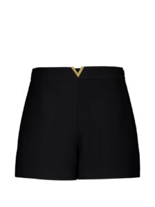 Valentino VLogo Signature wool and silk shorts