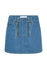 Marine Serre Denim mini skirt