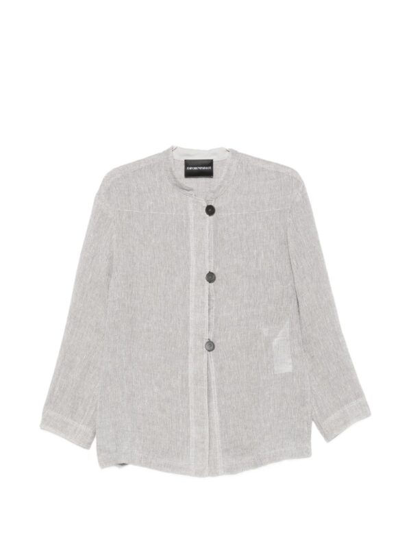 Emporio Armani Linen buttoned jacket