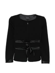Emporio Armani Collarless Zip-Front Jacket