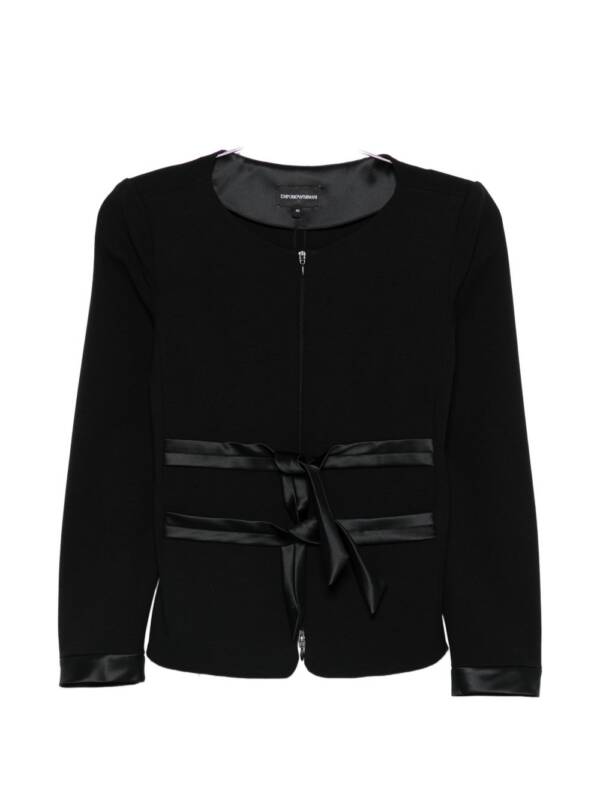 Emporio Armani Collarless Zip-Front Jacket