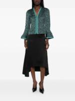 Emporio Armani Wave Pattern Zip-Front Jacket