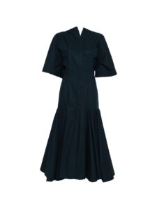 Jacquemus V-neck button fastening La Robe Moisson midi dress