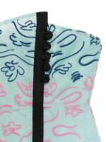 Emporio Armani Floral Embroidery Strapless Top