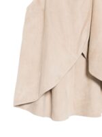 Emporio Armani Goat Leather Suede Sleeveless Top