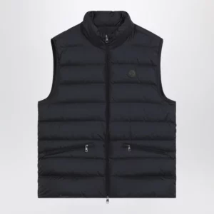 Moncler Lechtal padded zip vest navy blue