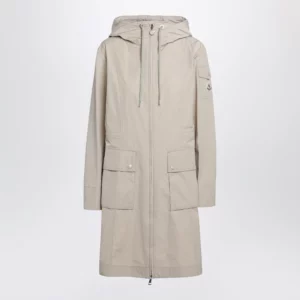 Moncler Leandro parka jacket beige