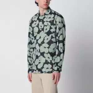 Dries Van Noten Shirt with Floral Print Pistachio Color