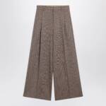 Dries Van Noten Wide-leg pinstripe wool trousers