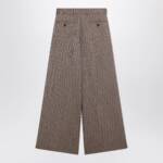 Dries Van Noten Wide-leg pinstripe wool trousers