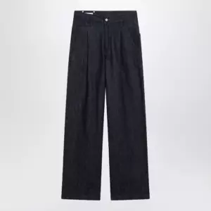 Dries Van Noten Wide-leg indigo blue jeans