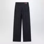 Dries Van Noten Wide-leg indigo blue jeans