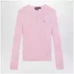 Polo Ralph Lauren Pink cable-knit cotton sweater