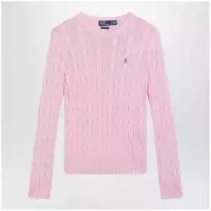 Polo Ralph Lauren Pink cable-knit cotton sweater