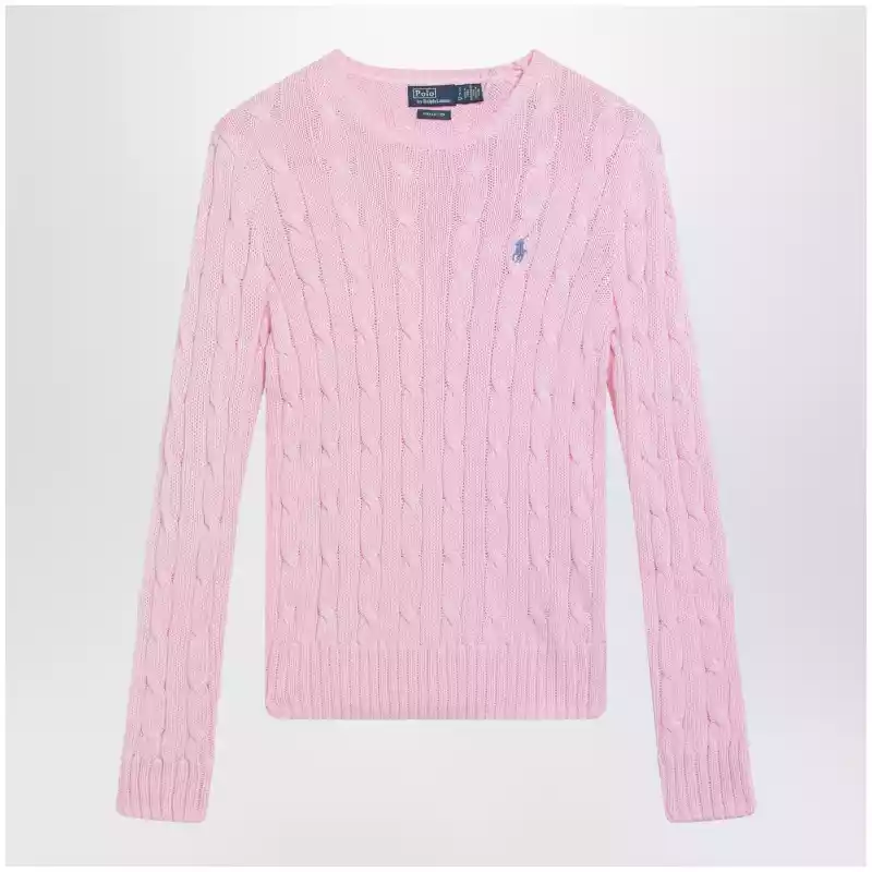 Polo Ralph Lauren Pink cable-knit cotton sweater