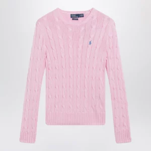 Polo Ralph Lauren Pink cable-knit cotton sweater