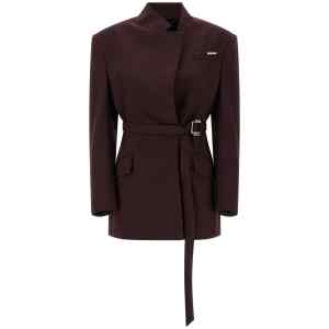 The Attico Maxi Shoulder Strap Blazer