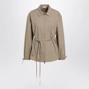 Moncler Beige zip-up shirt jacket