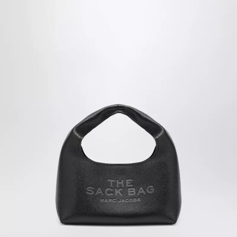 Marc Jacobs The Mini Sac Bag in black full-grain leather