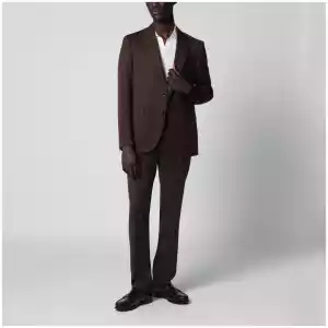 Tagliatore Single-breasted brown wool suit