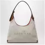 Marc Jacobs Sack Bag bucket bag in canvas and leather beige/argan