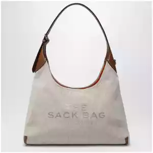 Marc Jacobs Sack Bag bucket bag in canvas and leather beige/argan